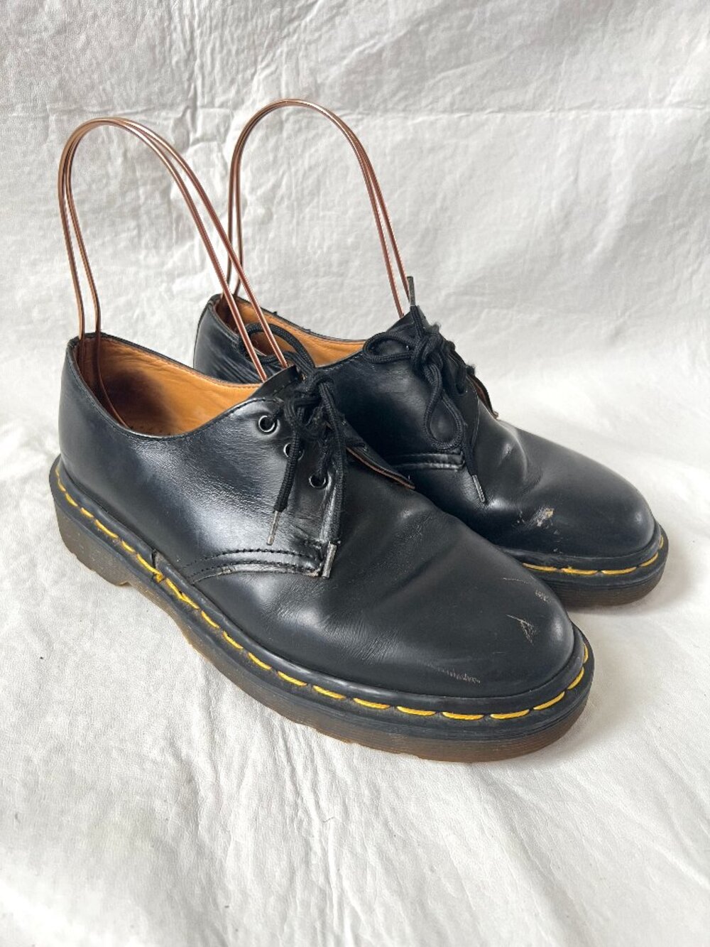Vintage Dr Martens oxfords shoe black leather 1461 UK 5 US womens 7 England